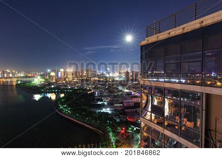 Xiamen,China - Jul 31,2015:Xiamen East Mountain Villa Evening In Xiamen City,Fujian,China