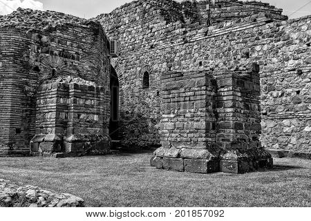 Zajecar Serbia - July 09 2017: The historical archaeological site of Felix Romuliana from the Roman Empire