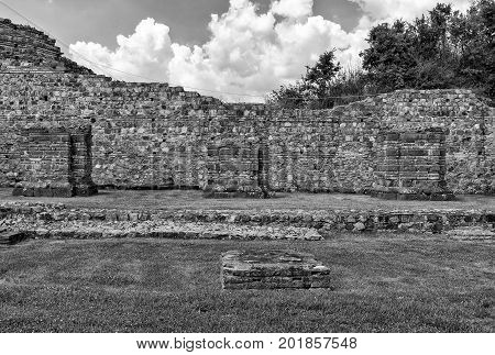 Zajecar Serbia - July 09 2017: The historical archaeological site of Felix Romuliana from the Roman Empire