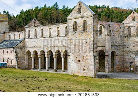 The Monastery ruins in Paulinzella in Thuringia Germany