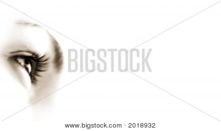 여자의 눈-화이트에 Forward.Isolated를 찾고입니다.