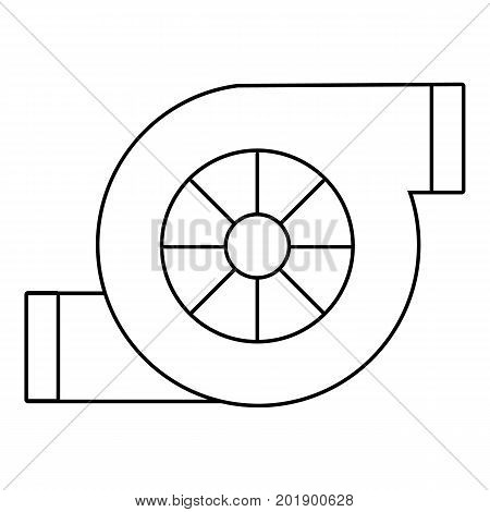 Air filter car icon. Outline illustration of air filter car vector icon for web