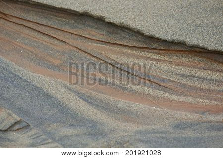 A close-up of sand and silt pattern background.