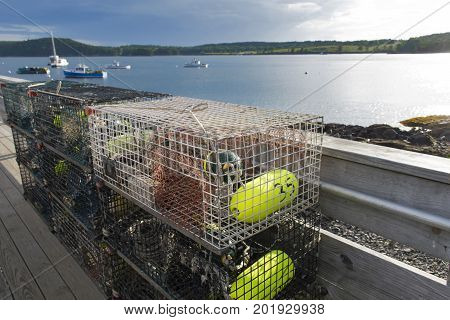 Lobster Traps In The Harbor