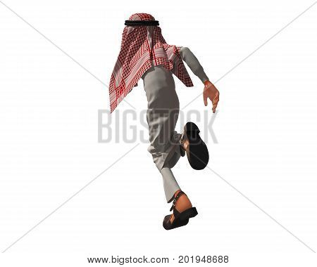3d rendering of a stylized middle eastern man.