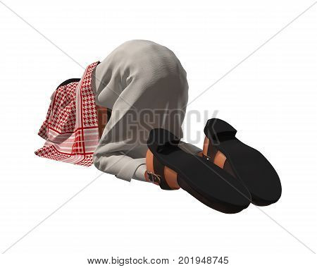3d rendering of a stylized middle eastern man.