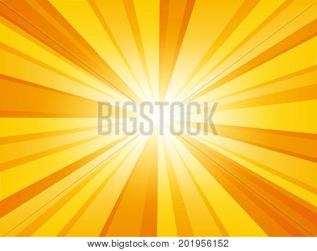 Shiny sun background. Explosion. Light. Vector illustration