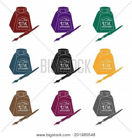 Easel with masterpiece icon in Black style isolated on white background. Artist and drawing symbol vector illustration.