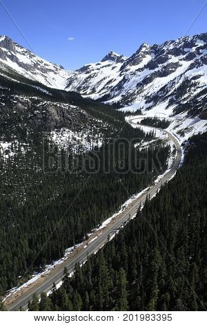 Overlook the Washington Pass in North Cascades National Park