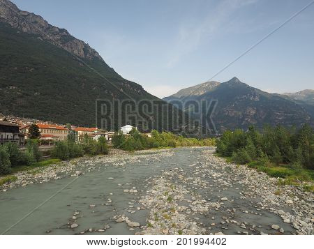 Dora Baltea River In Donnas