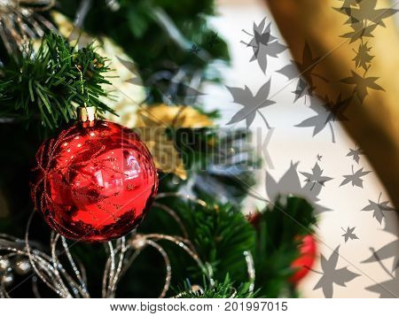 beautiful christmas tree on dark backgroundchristmas backgrounddecorationsnowflakecelebration
