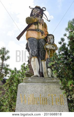 The Village Of Burglen On The Swiss Alps