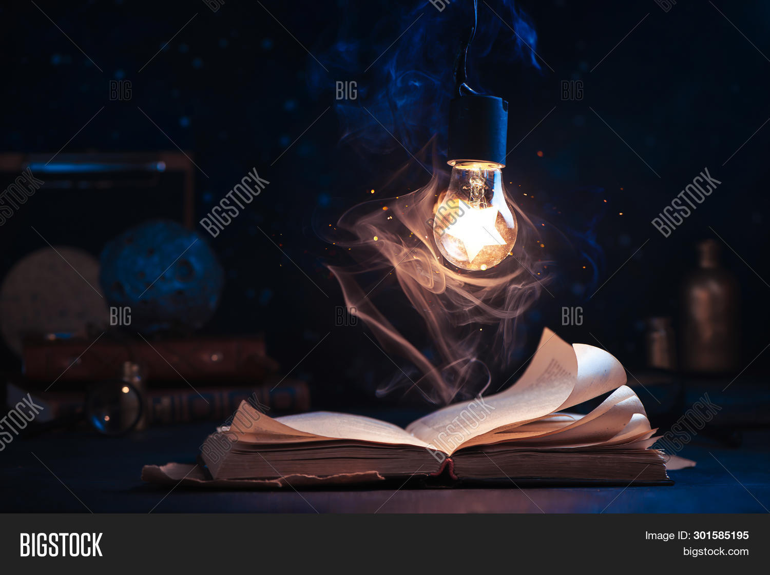 Open Book Lighting By Image & Photo (Free Trial) Bigstock