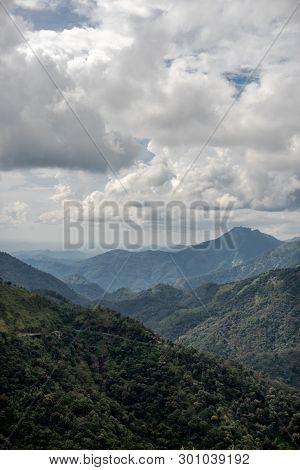 This Hill Range Is On The Way To Sabrimala Temple From Vagamon Kerala India. In This Image Hill Rang