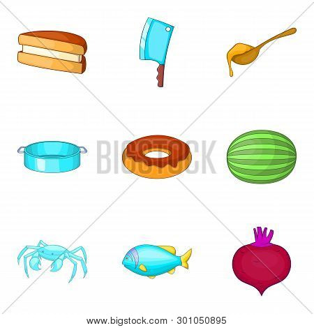 Culinary Experience Icons Set. Cartoon Set Of 9 Culinary Experience Icons For Web Isolated On White 