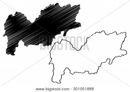 Urozgan Province (islamic Republic Of Afghanistan, Provinces Of Afghanistan) Map Vector Illustration