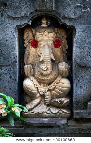Indický Bůh Ganéša, Bali, Indonésie