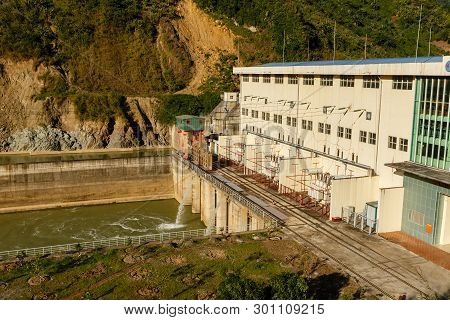 Phong Tho, Lai Chau, Vietnam - November 21, 2018: Hydropower Nam Na 2. Hydropower Plant, Located On 