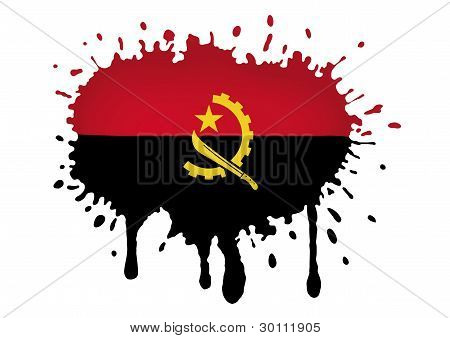 Bandeira de Sketch de Angola