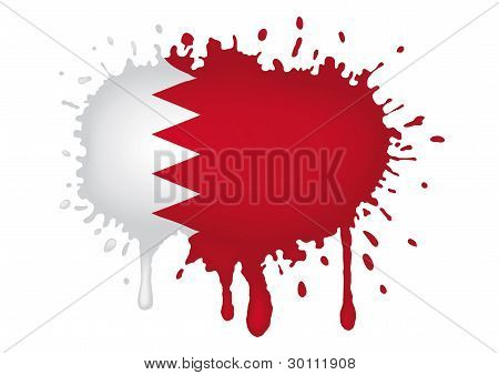 Bandeira de croqui do Bahrein