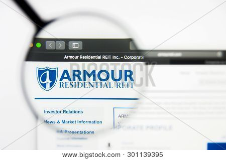 Richmond, Virginia, Usa - 9 May 2019: Illustrative Editorial Of Armour Residential Reit Inc Website 