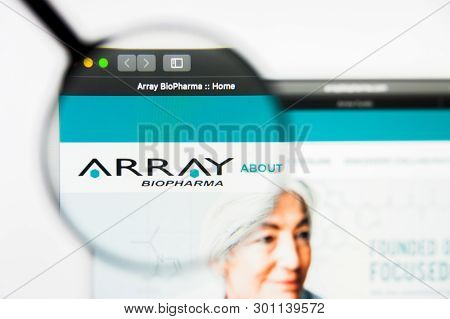Richmond, Virginia, Usa - 9 May 2019: Illustrative Editorial Of Array Biopharma Inc Website Homepage