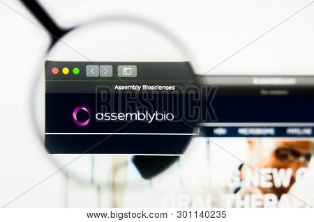 Richmond, Virginia, Usa - 9 May 2019: Illustrative Editorial Of Assembly Biosciences Inc Website Hom