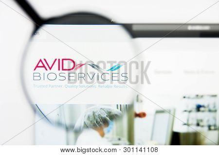 Richmond, Virginia, Usa - 9 May 2019: Illustrative Editorial Of Avid Bioservices Inc Website Homepag