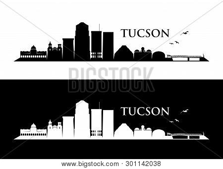 Tucson Skyline - Arizona - Vector Illustration - Vector