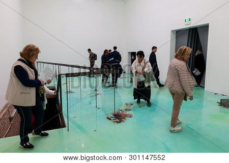Venice, Italy - May 11: Installation View Of Laure Prouvost, 