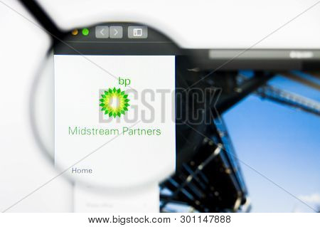 Richmond, Virginia, Usa - 9 May 2019: Illustrative Editorial Of Bp Midstream Partners Lp Website Hom