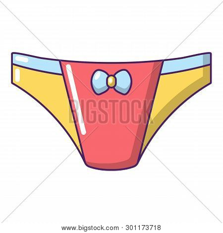 Underpants Girl Icon. Cartoon Illustration Of Underpants Girl Icon For Web