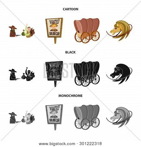 Vector Design Of Texas And History Icon. Collection Of Texas And Culture Vector Icon For Stock.