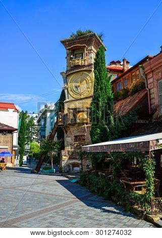 Clock Tower Of Rezo Gabriadze Theater