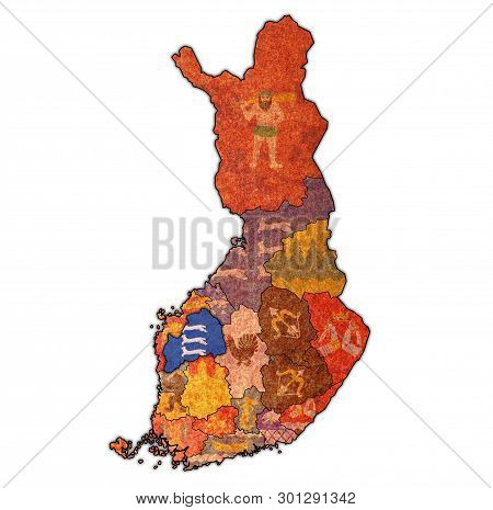 Southern Ostrobothnia Region With Flag