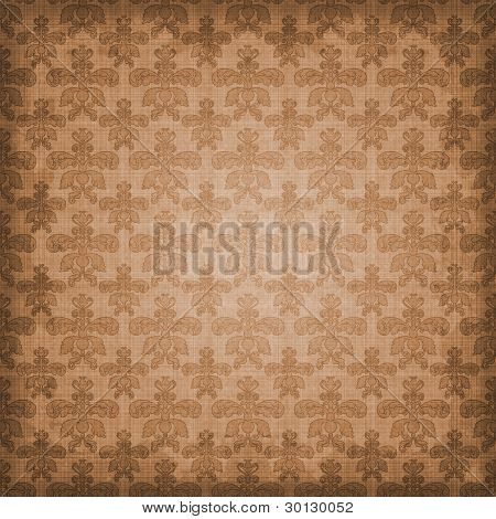 แรเงาพื้นหลัง Damask สีน้ำตาล