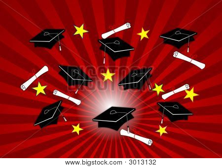 Graduate - rød Radial