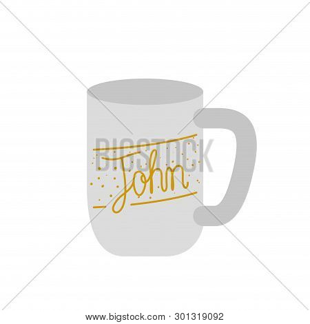 Cup  Cfee With White Background Vector Illustration Design