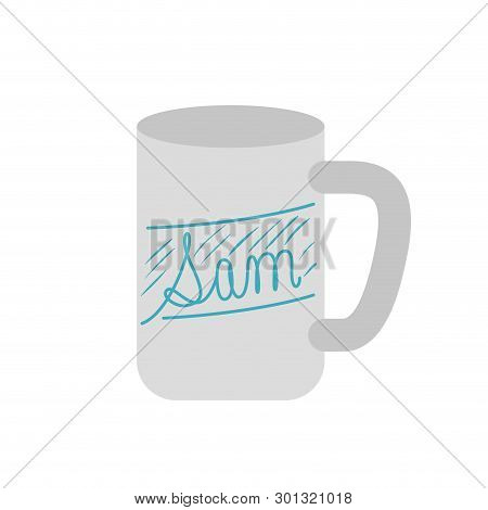 Cup  Cfee With White Background Vector Illustration Design