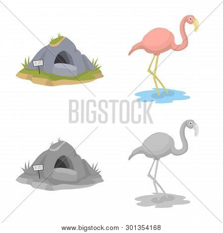 Vector Design Of Nature  And Fun  Symbol. Collection Of Nature  And Entertainment Stock Vector Illus