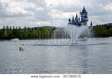 Eskisehir, Turkey: The Fairy Tale Castle, Which Has Become The Symbol Of Eskisehir. Sazova Park Or S