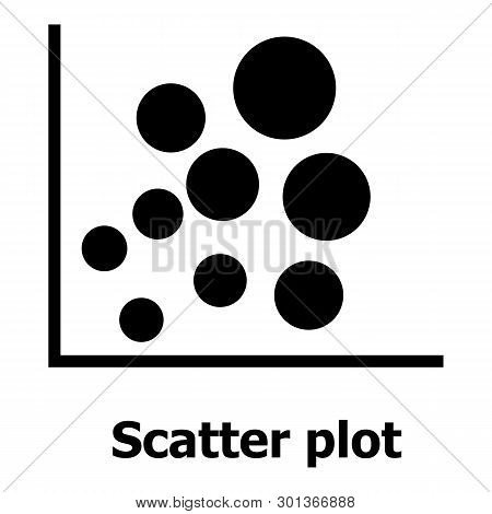 Scatter Plot Icon. Simple Illustration Of Scatter Plot Icon For Web.