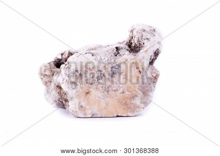 Macro Mineral Phlogopite Stone On A White Background