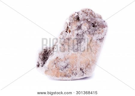 Macro Mineral Phlogopite Stone On A White Background