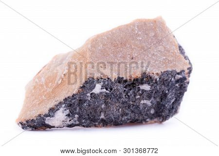 Stone Macro Mineral Chromium On A White Background