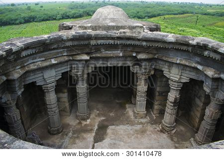 Anandeshwar Temple Aerial View, Lasur In Daryapur Taluka, Amravati District Of Maharashtra, India.