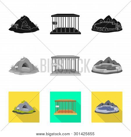 Vector Design Of Nature  And Fun  Icon. Set Of Nature  And Entertainment Vector Icon For Stock.