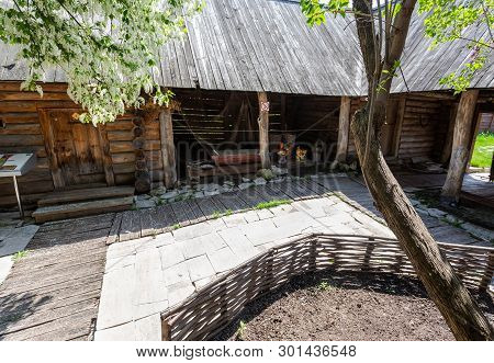 Shiryaevo, Samara, Russia - May 11, 2019: The Inner Courtyard Of The House  Museum Of Ilya Repin In 