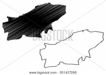 Boumerdes Province (provinces Of Algeria, Peoples Democratic Republic Of Algeria) Map Vector Illustr