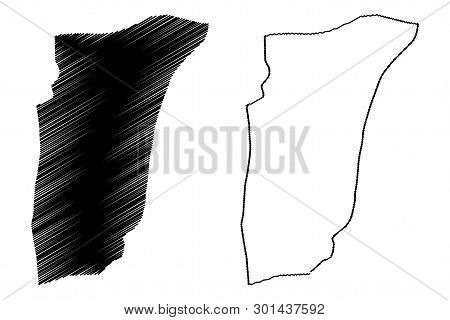 Ghardaia Province (provinces Of Algeria, Peoples Democratic Republic Of Algeria) Map Vector Illustra